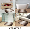 Axyaa Super Absorbent Anti-Slip Bath Mat - Soft & Quick-Drying Rug for Bathroom, Kitchen & Shower