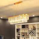 Axyaa Crystal Chandelier Stair Pendant Lamp Living Room Interior Lighting