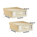 Axyaa Bed Sheet Storage Box with Visible Window, Large Capacity, Handle