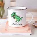 Personalized Dinosaur Coffee Cup for Kids by Axyaa - Custom Name, Birthday Party Favors