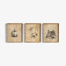 Axyaa Autumn Witch Jack-O-Lantern Canvas Prints for Modern Halloween Home Decor