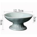 Axyaa Blue & White Porcelain Vase with Artificial Flowers: Modern Desk Decor
