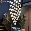 Axyaa Ceramic LED Adjustable Pendant Light for Modern Interiors