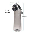 Axyaa 650ml Flavored Water Bottle: Sports Alr Up Drinking Cup with Fruit Fragrance Pods