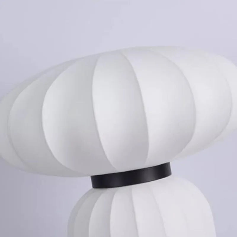 Axyaa Silk Table Lamp: Wabi-sabi Style for Living Room, Bedroom, Kitchen, Dining Room