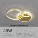 Axyaa Nordic Round Ceiling Light - Modern Light Luxury Design for Home and Restaurant