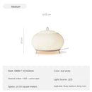 Axyaa White Knit Fabric Cocoon Table Lamp - Wabi-sabi Style Home Decor