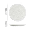 Axyaa Solid Color Pearl Dot Ceramic Sushi Dessert Steak Plate Set for Molecular Cuisine
