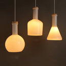 Axyaa Glass Bottle Pendant Lights: Modern LED Hanging Lamp for Home Kitchen Dining Decor