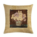 Axyaa Floral Vase Print Linen Cushion Cover 45*45cm