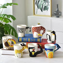 Axyaa Animal Ceramic Coffee Cup Set
