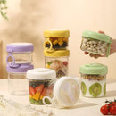 Axyaa Portable Salad Cup with Spoon: Fitness Food Container for Breakfast and Oats