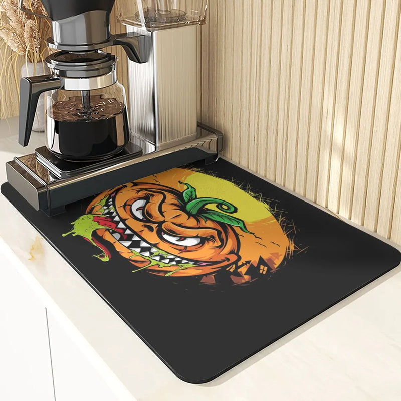 Axyaa Halloween Pumpkin Silicone Table Mat Set