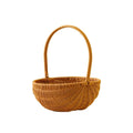 Axyaa Handwoven Rattan Basket with Handle: Hanging Organizer for Home, Toilet, and Sundries