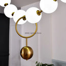 Axyaa Pearl Necklace Pendant Lamp: Luxury LED Chandelier for Living Room