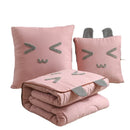 Axyaa Cartoon Pillow Quilt - 2-in-1 Multi-Functional Blanket and Pillow
