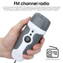 Axya Portable Solar Hand Crank Radio with Cell Phone Charger & LED Flashlight