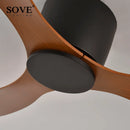 Axya Low Floor Ultra Thin DC Ceiling Fan with Remote Control White