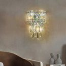 Axyaa Crystal LED Wall Light & Ceiling Chandelier: Modern Luxury for Home Decor