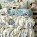 Axyaa Soft Skin-friendly Bedding Set with Duvet Cover, Bedsheet, Pillowcases