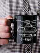 Axyaa Space Shuttle Ceramic Mug - NASA Inspired Sci-Fi Design, Durable & Perfect for Space Enthusiasts