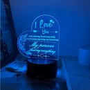 Axyaa Acrylic Night Light: USB Powered Gift for Friends and Girlfriends