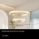 Axyaa Luxury Acrylic LED Pendant Chandelier for Modern Home Decor Lighting