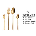 Axyaa 21 Piece Gold Cutlery Set - Stainless Steel 304 Elegant Tableware