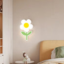 Axyaa Kids LED Flower Wall Light for Bedroom Nursery Remote Control