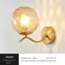Axyaa Glass Wall Lamp: Modern Nordic Design for Living, Bedroom, Kitchen