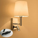 Axyaa Chrome Wall Lamp with Switch, Modern Minimalist Wall Sconce for Corridor, Bedroom & Living Room