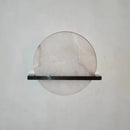 Axyaa Marble Wall Lights Copper Finish E14 Bulb Sconce 110-240V