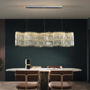 Axyaa Luxury Gold Crystal LED Chandeliers for Living Dining Bedroom Decor