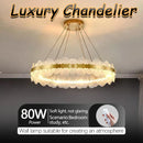 Axyaa Glass Art Chandelier for Living Room, Bedroom, Dining Room, and Hotel Villa