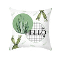 Axyaa Giraffe Pattern Summer Pillowcase for Home Decor - Plant Inspired