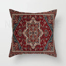 Axyaa Red Moroccan Short Plush Ethnic Style Cushion Cover for Home Decoration
