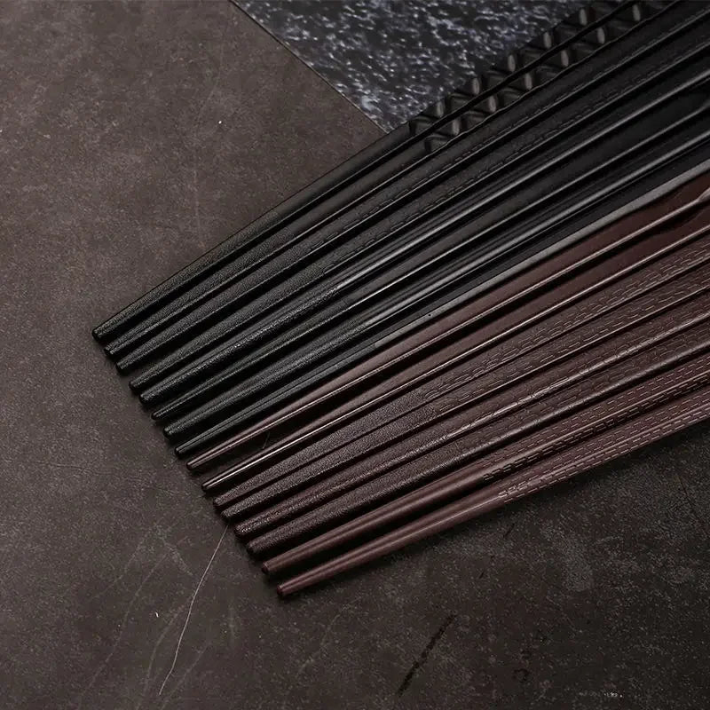 Axya Metal Alloy Chopsticks Set for Sushi Reusable Tableware