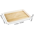 Axyaa Large Capacity Rectangular Plastic Storage Tray: Food, Tea, Dessert, Fruit Organizer