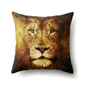 Lion Pattern Polyester Cushion Cover by Axyaa - Home decoration Pillow Cover