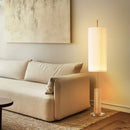 Axyaa Nordic Iron Art Floor Lamp with Fabric Lampshade Design and LED Lights