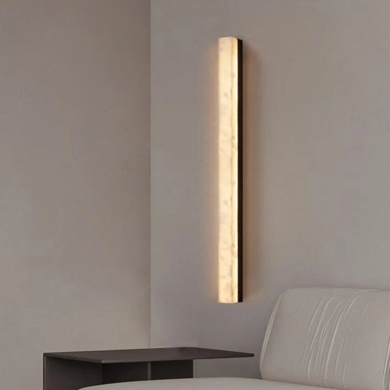 Axyaa Gold Black Marble Wall Lamp 40/60/80cm - Hotel Sconce Lighting