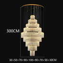 Axyaa Crystal Chandelier Stair Pendant Lamp Living Room Pendant Lights