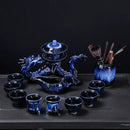 Axya Dragon Teaset: High-End Automatic Bone Teapot and Tea Cup Set