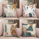 Axyaa Floral Leaf Pattern Cushion Cover for Sofa, Bedroom, Car, and Pillow.