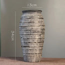 Axyaa Ins Style Ceramic Floor Vase for Home Decor & Living Room Art