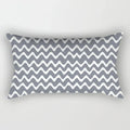 Axyaa Nordic Grey White Geometric Square Pillowcase for Home Decor