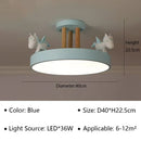 Nordic Modern Unicorn LED Ceiling Lamp for Living Room by Axyaa