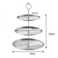 Axyaa Stainless Steel Fruit Plate - Snack Dish, Candy Tray, Salad Bowl