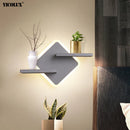 Axya Pink White LED Wall Lights for Living Room Bedroom Sconce Bedside Lamp