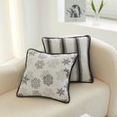 Axyaa Geometric Chenille Throw Pillowcase for Home and Sofa Décor, 45X45 Size